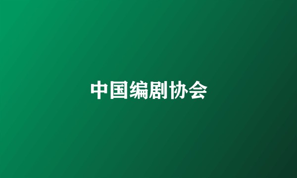 中国编剧协会