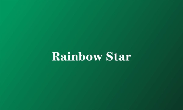 Rainbow Star