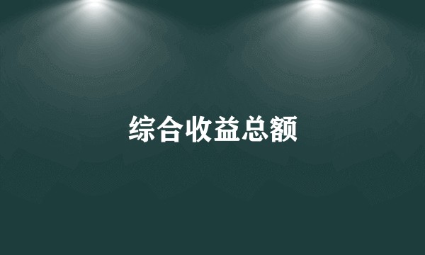 综合收益总额