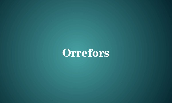 Orrefors