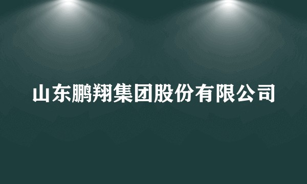 山东鹏翔集团股份有限公司