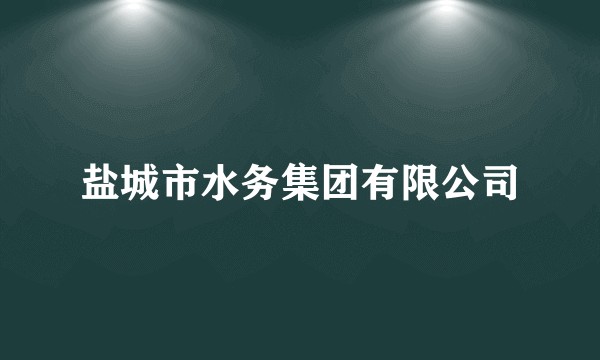 盐城市水务集团有限公司