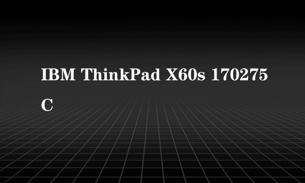 IBM ThinkPad X60s 170275C