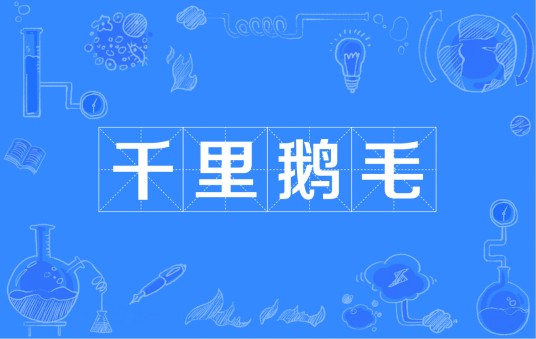 千里鹅毛