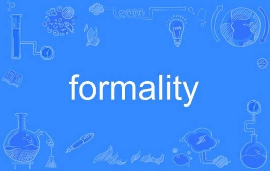 formality