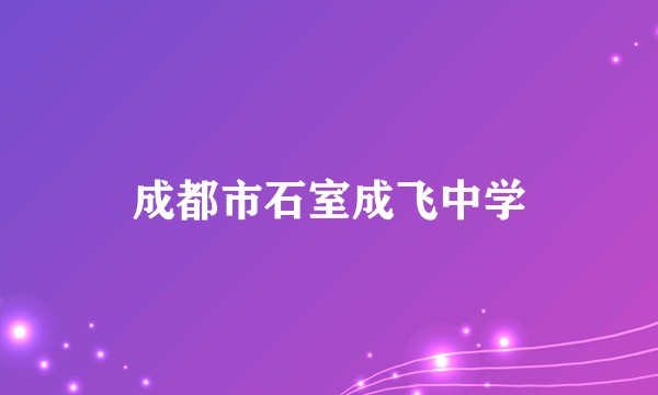 成都市石室成飞中学