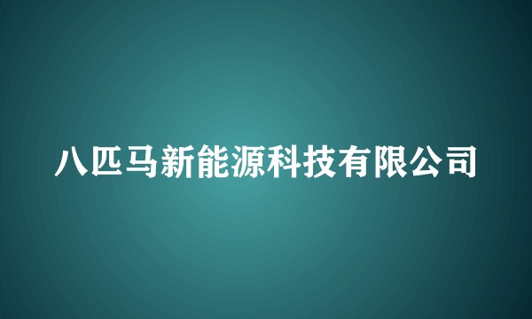 八匹马新能源科技有限公司