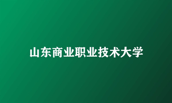 山东商业职业技术大学