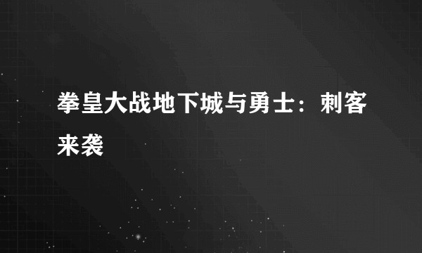 拳皇大战地下城与勇士：刺客来袭