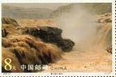 黄河壶口瀑布(国家邮政局于2002年11月8日发行的特种邮票金箔小型张)