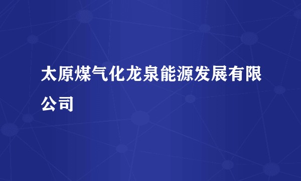 太原煤气化龙泉能源发展有限公司