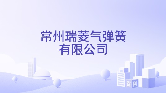 常州瑞菱气弹簧有限公司