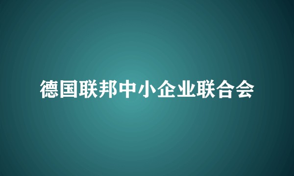 德国联邦中小企业联合会