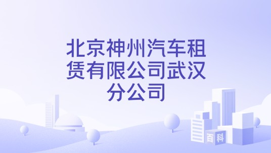 北京神州汽车租赁有限公司武汉分公司