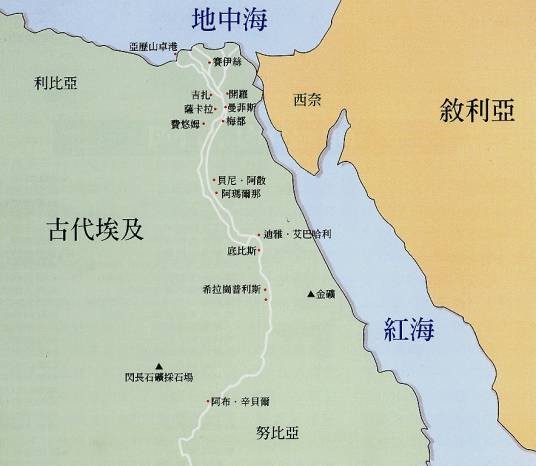 古埃及（五大文明发源地之一、四大文明古国之一）