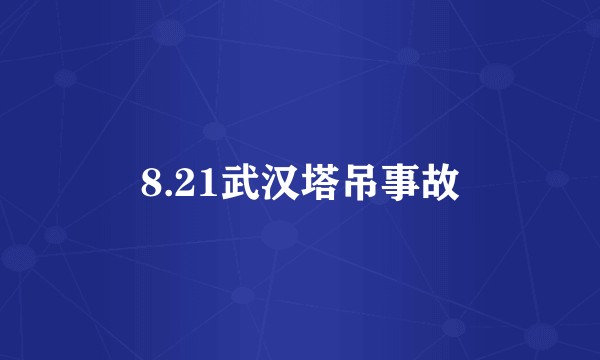 8.21武汉塔吊事故