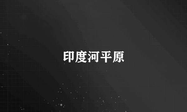 印度河平原