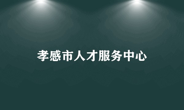 孝感市人才服务中心