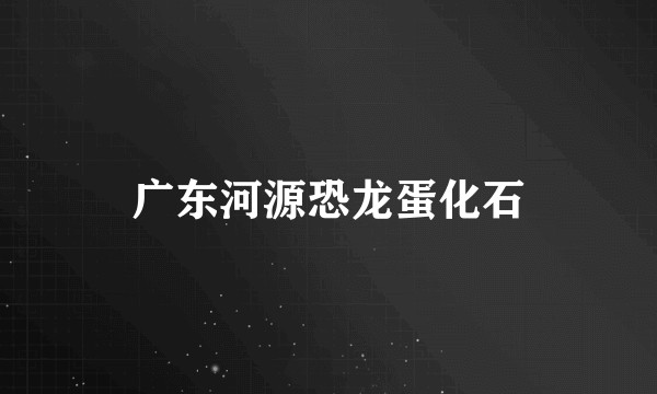 广东河源恐龙蛋化石