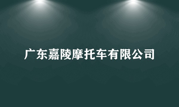广东嘉陵摩托车有限公司