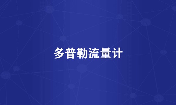 多普勒流量计