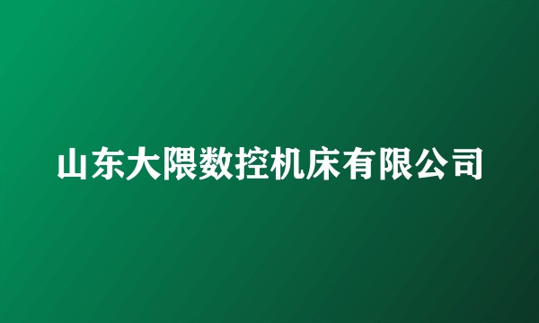 山东大隈数控机床有限公司