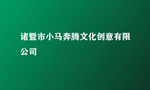 诸暨市小马奔腾文化创意有限公司