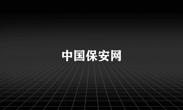 中国保安网
