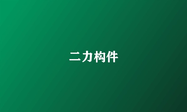二力构件
