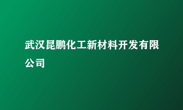 武汉昆鹏化工新材料开发有限公司