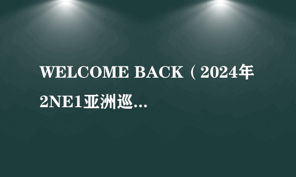 WELCOME BACK(2024年2NE1亚洲巡回演唱会)