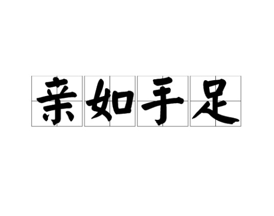亲如手足(汉语成语)