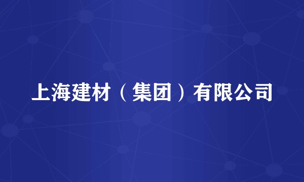 上海建材（集团）有限公司