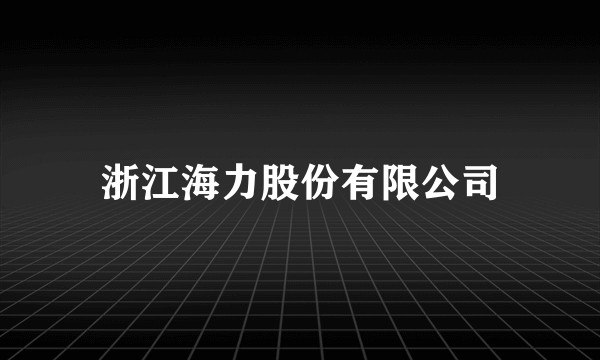 浙江海力股份有限公司