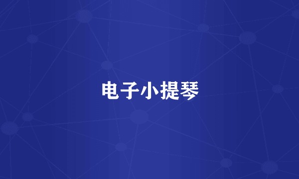 电子小提琴