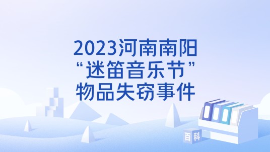 2023河南南阳“迷笛音乐节”物品失窃事件