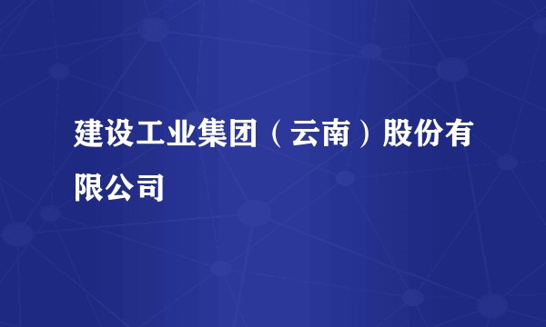 建设工业集团（云南）股份有限公司