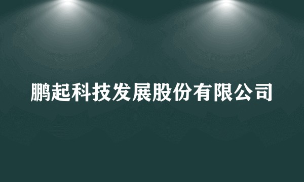鹏起科技发展股份有限公司