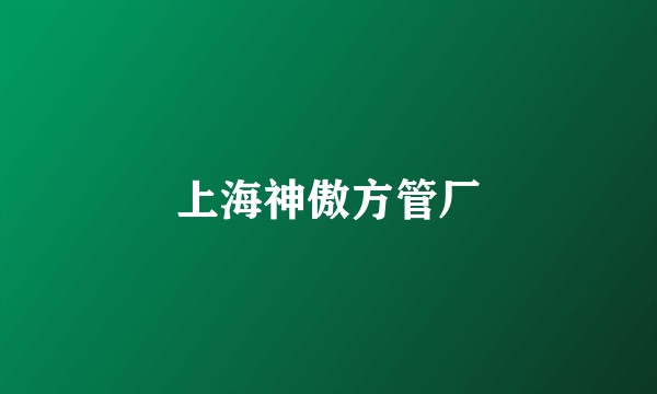 上海神傲方管厂