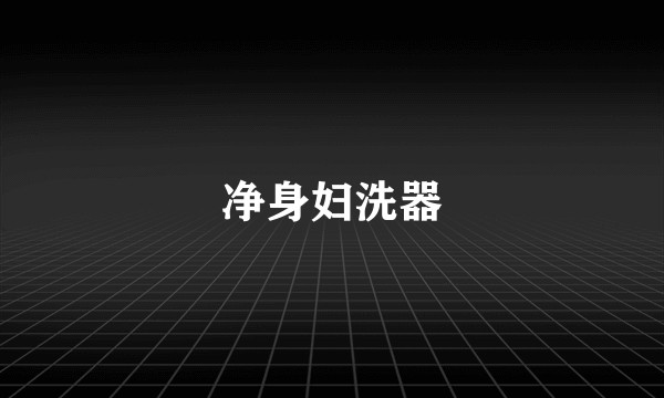 净身妇洗器