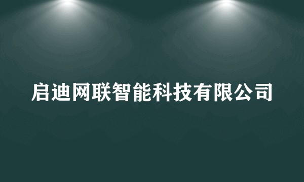 启迪网联智能科技有限公司