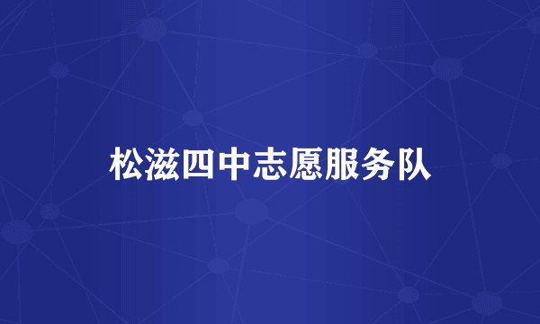 松滋四中志愿服务队