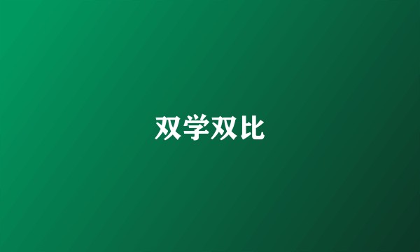 双学双比