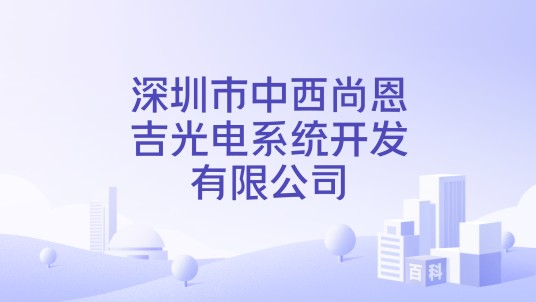 深圳市中西尚恩吉光电系统开发有限公司