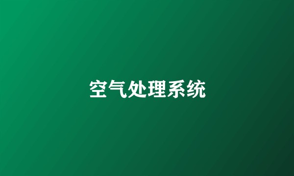 空气处理系统