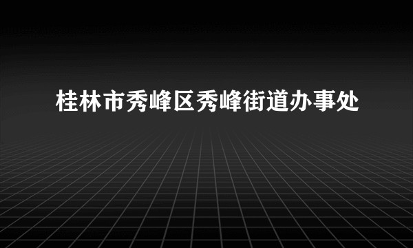 桂林市秀峰区秀峰街道办事处