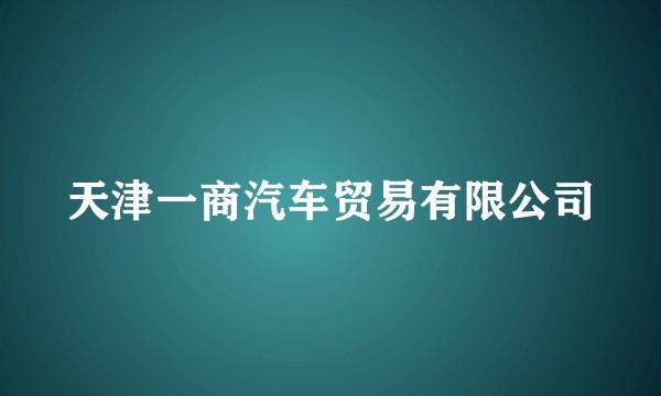天津一商汽车贸易有限公司