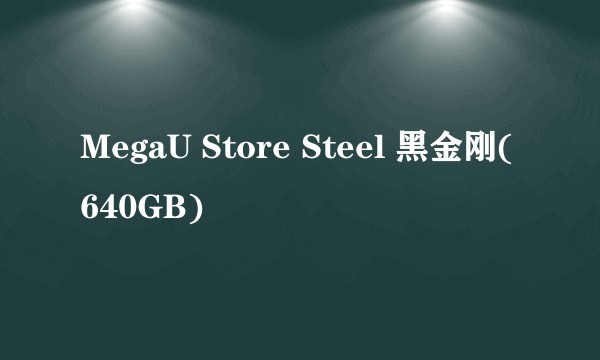 MegaU Store Steel 黑金刚(640GB)