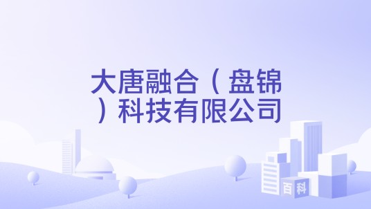 大唐融合（盘锦）科技有限公司