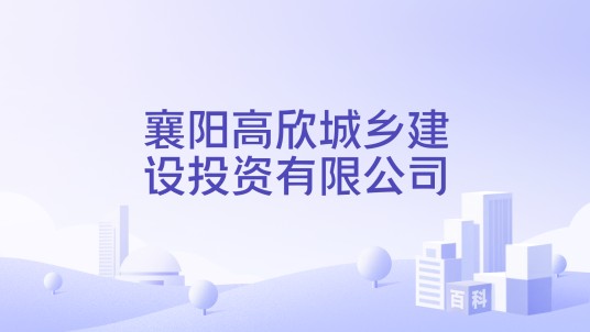 襄阳高欣城乡建设投资有限公司